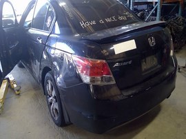 2008 HONDA ACCORD, BLACK, EX-L, 2.4, AT,A25145